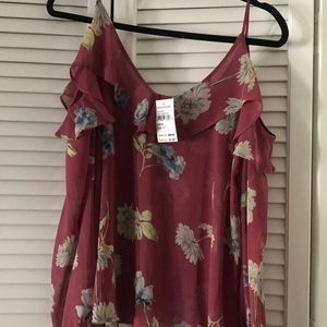 Off the shoulder top with ruffles